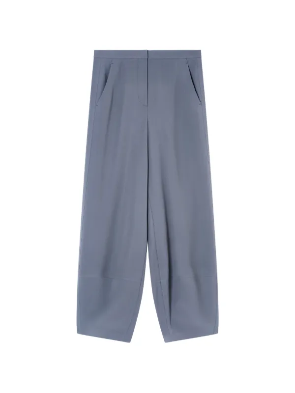 Giorgio Armani Pleated Wide-leg Trousers in Grey