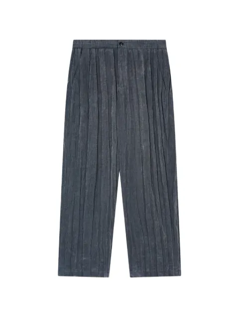 Giorgio Armani plissé-effect trousers