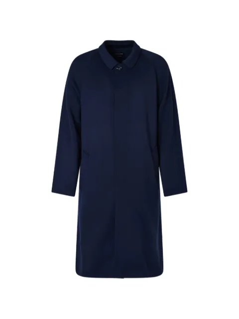 Giorgio Armani concealed-fastening raglan-sleeve coat