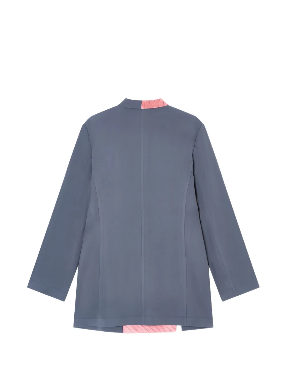 Giorgio Armani Jas met vlakken en ronde opstaande kraag Grijs