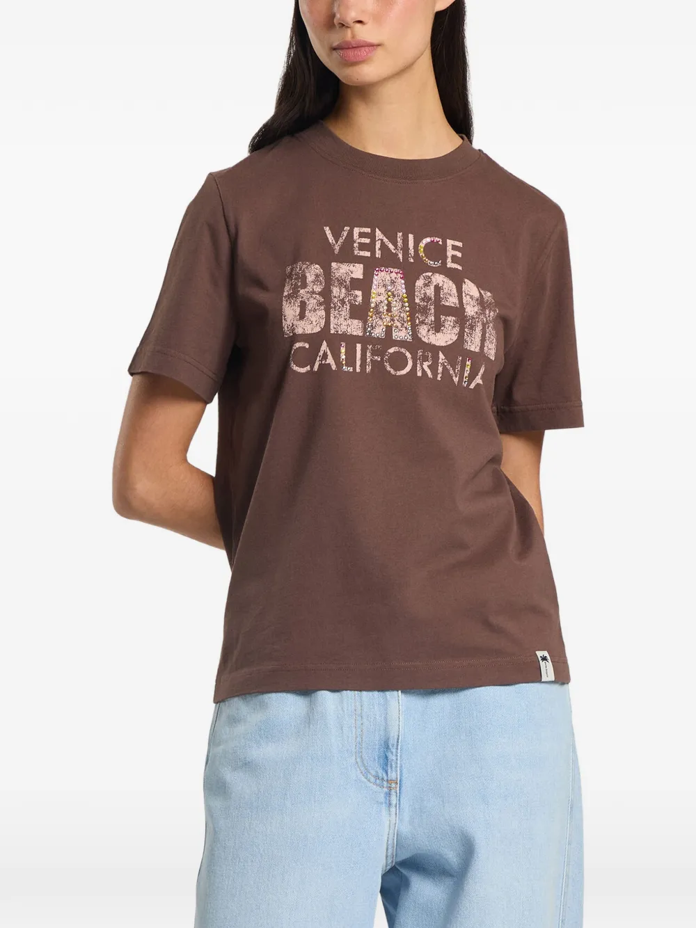 Palm Angels Cali Vibes regular-fit T-shirt Bruin