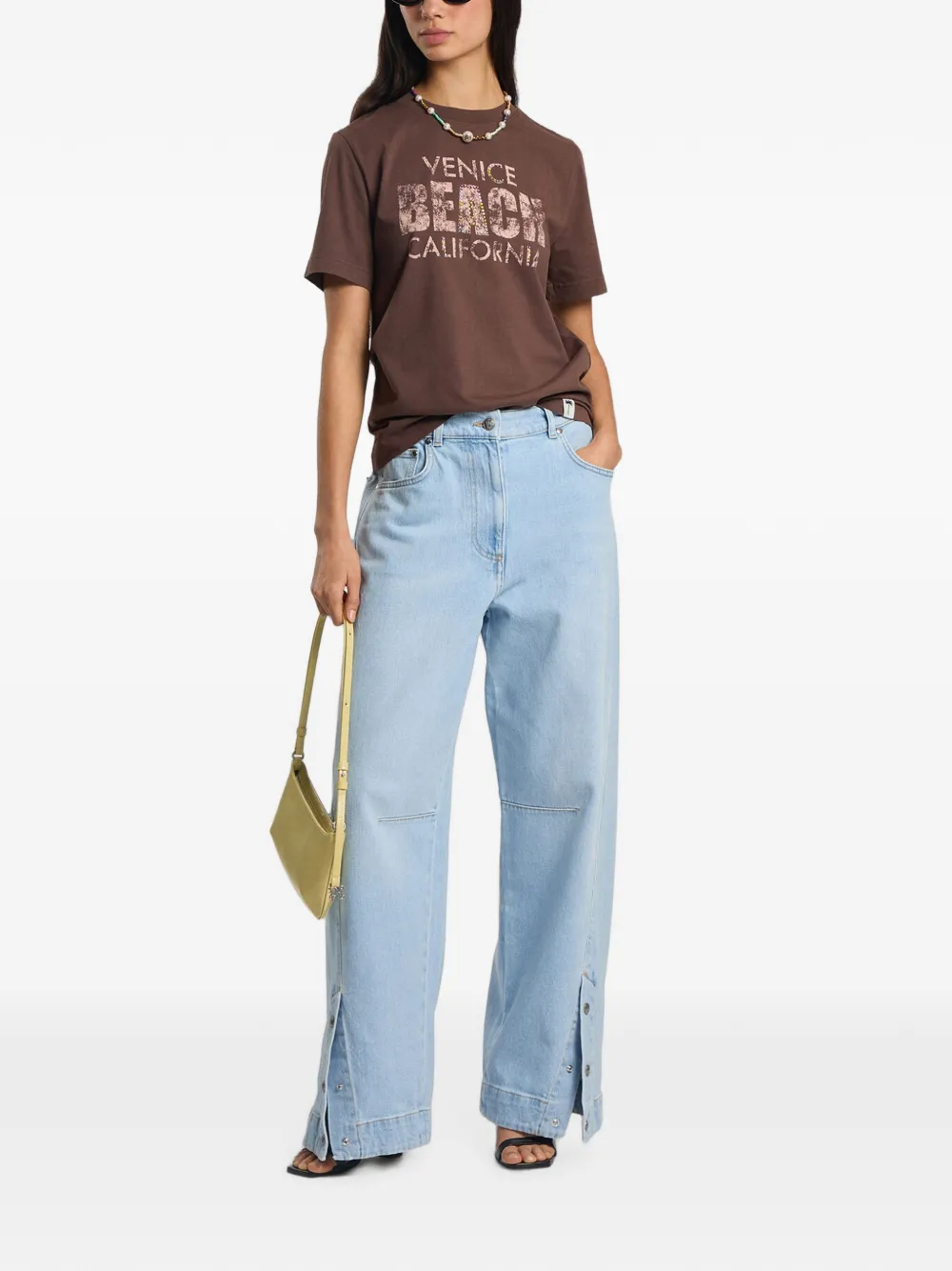 Palm Angels Cali Vibes regular-fit T-shirt Bruin