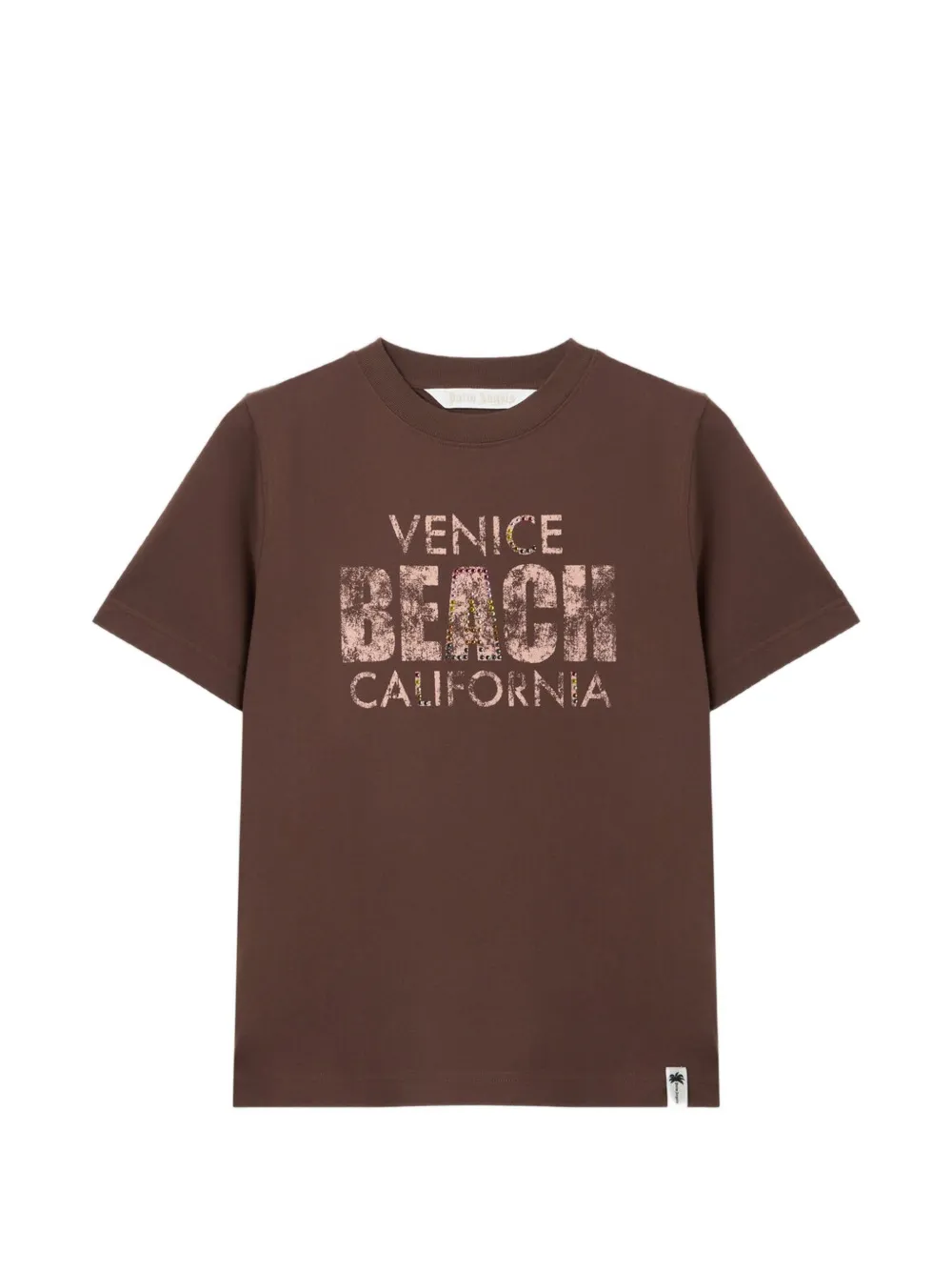 Palm Angels Cali Vibes regular T-Shirt - Marrone