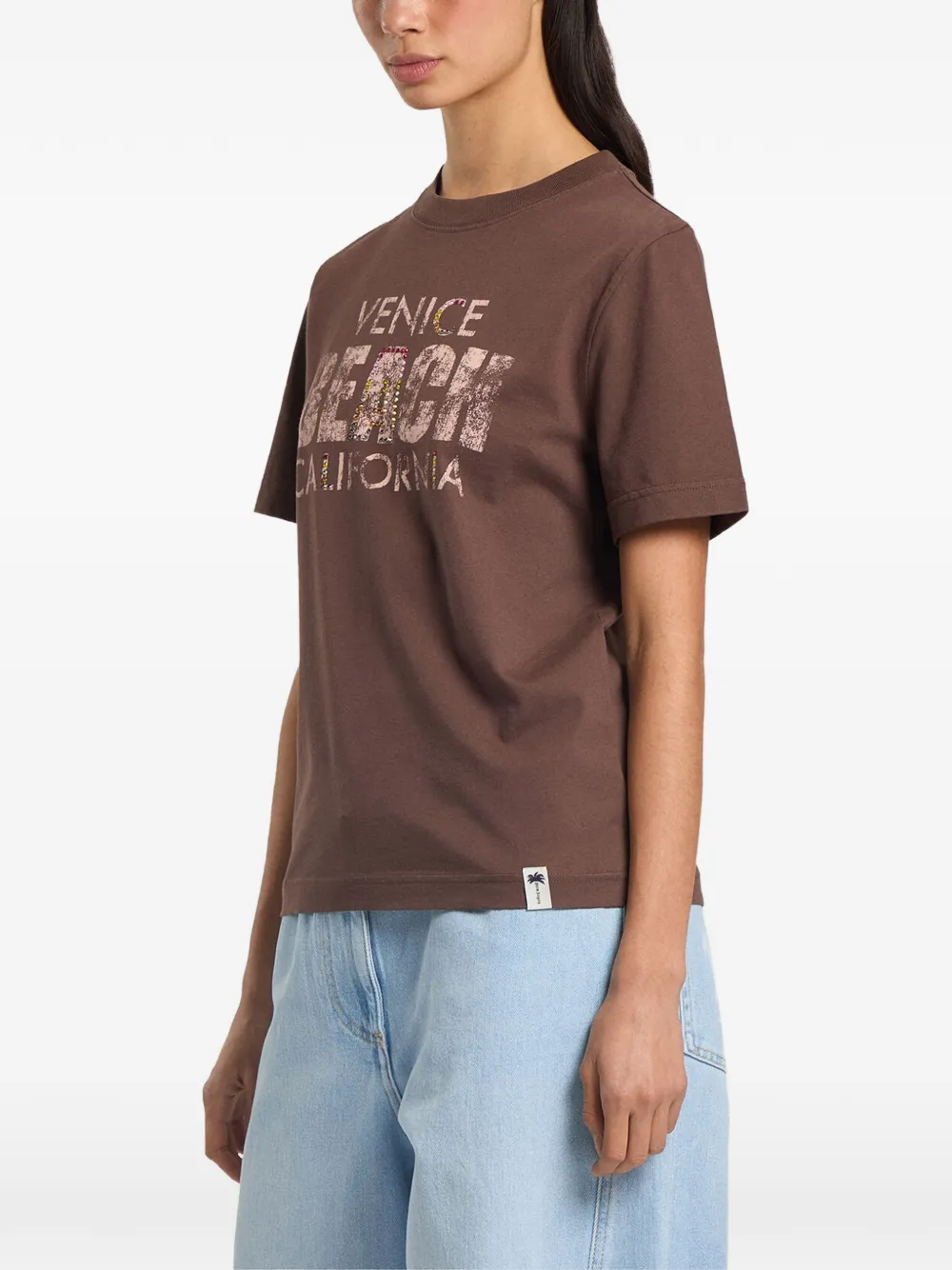 Palm Angels Cali Vibes regular-fit T-shirt Bruin
