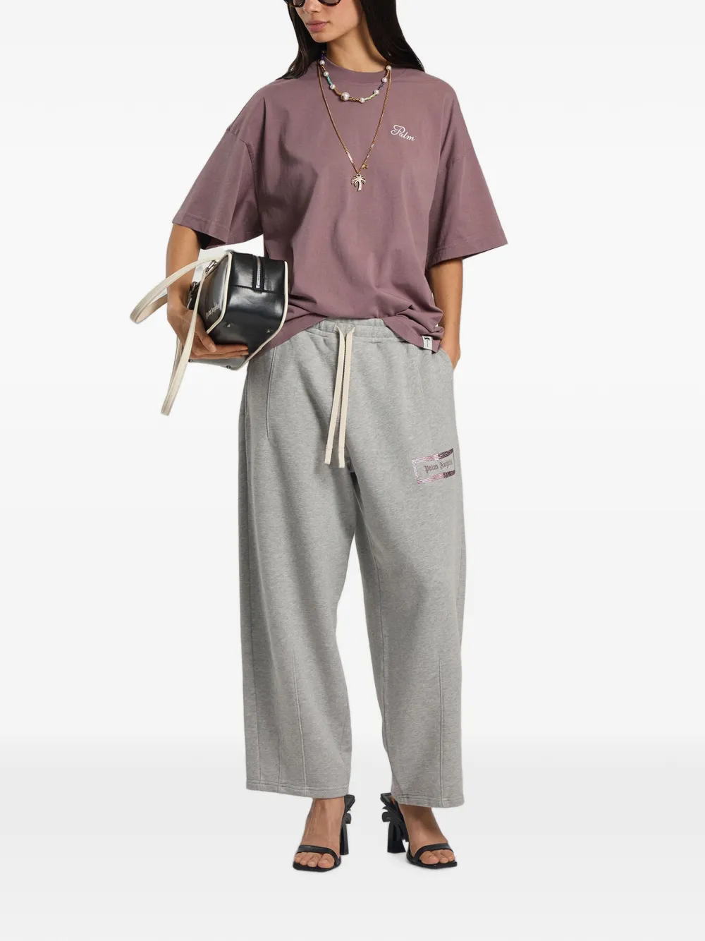 Palm Angels Palm Sway ruimvallend T-shirt Paars