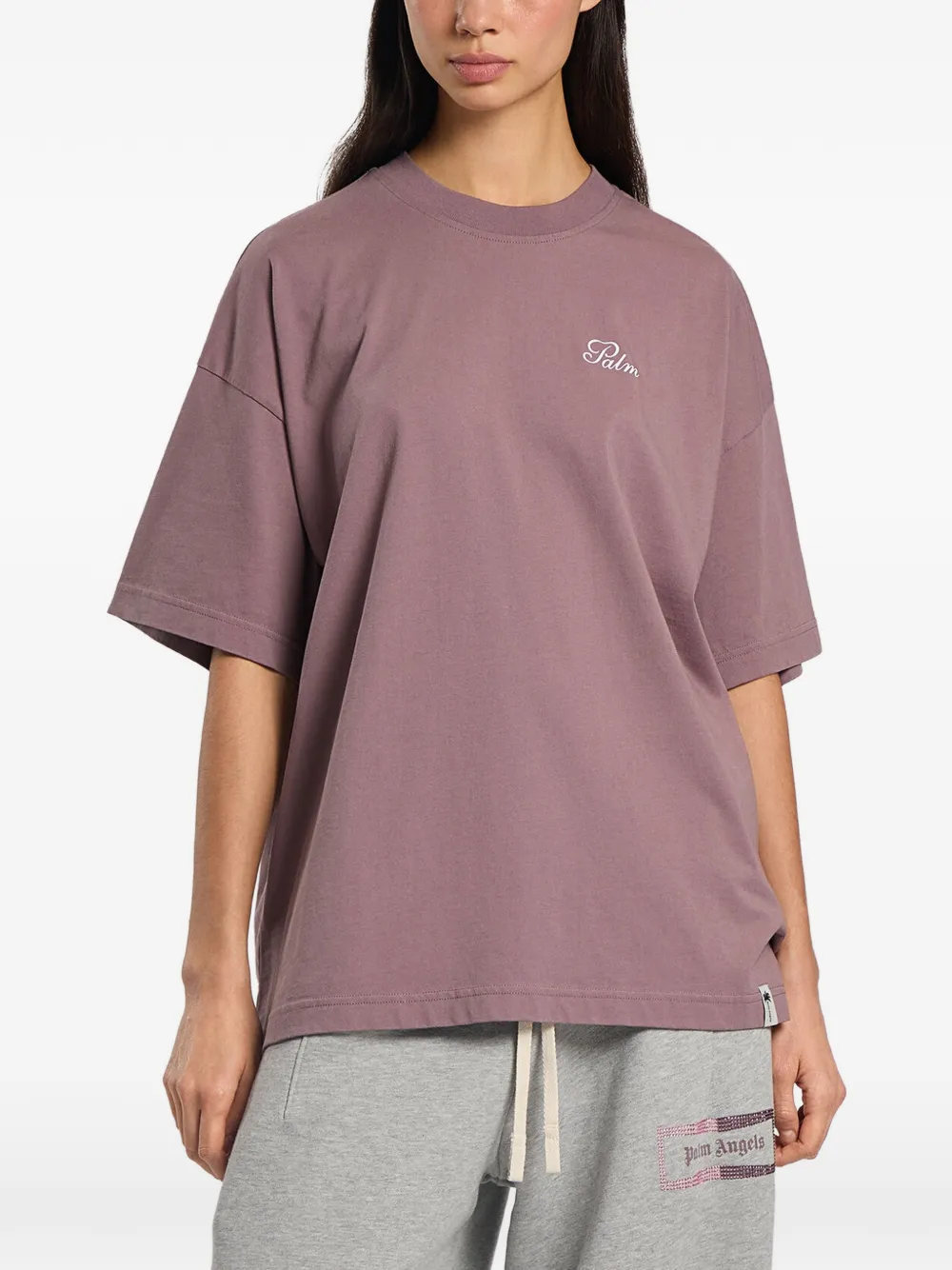 Palm Angels Palm Sway ruimvallend T-shirt Paars