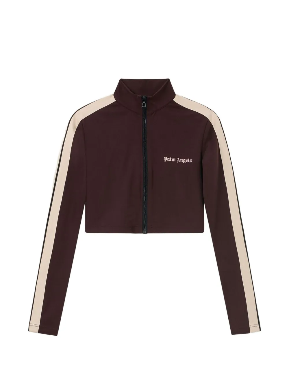 Palm Angels logo-print side-stripe jacket - Braun