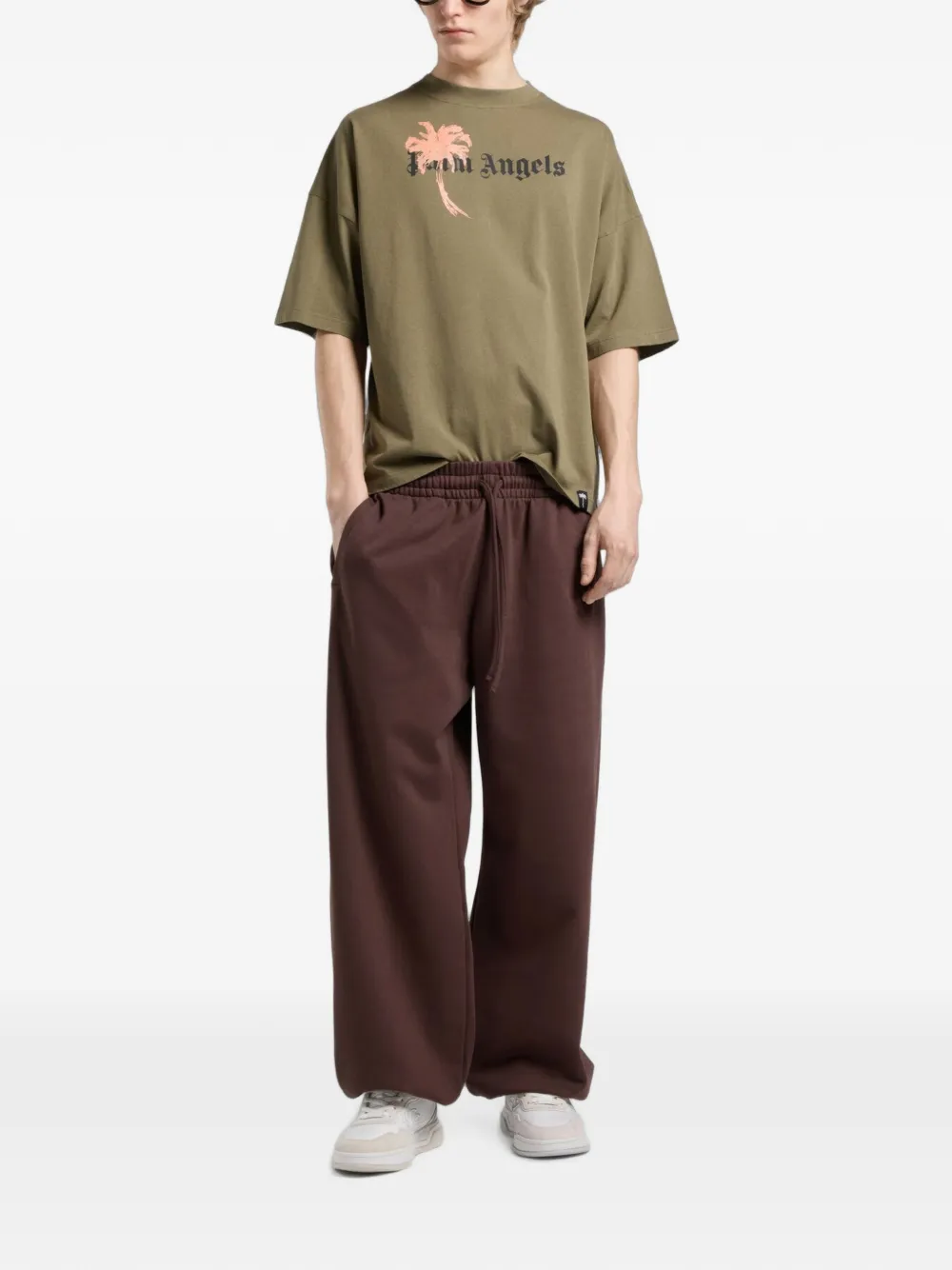 Palm Angels Palm Drift ruimvallend T-shirt Groen