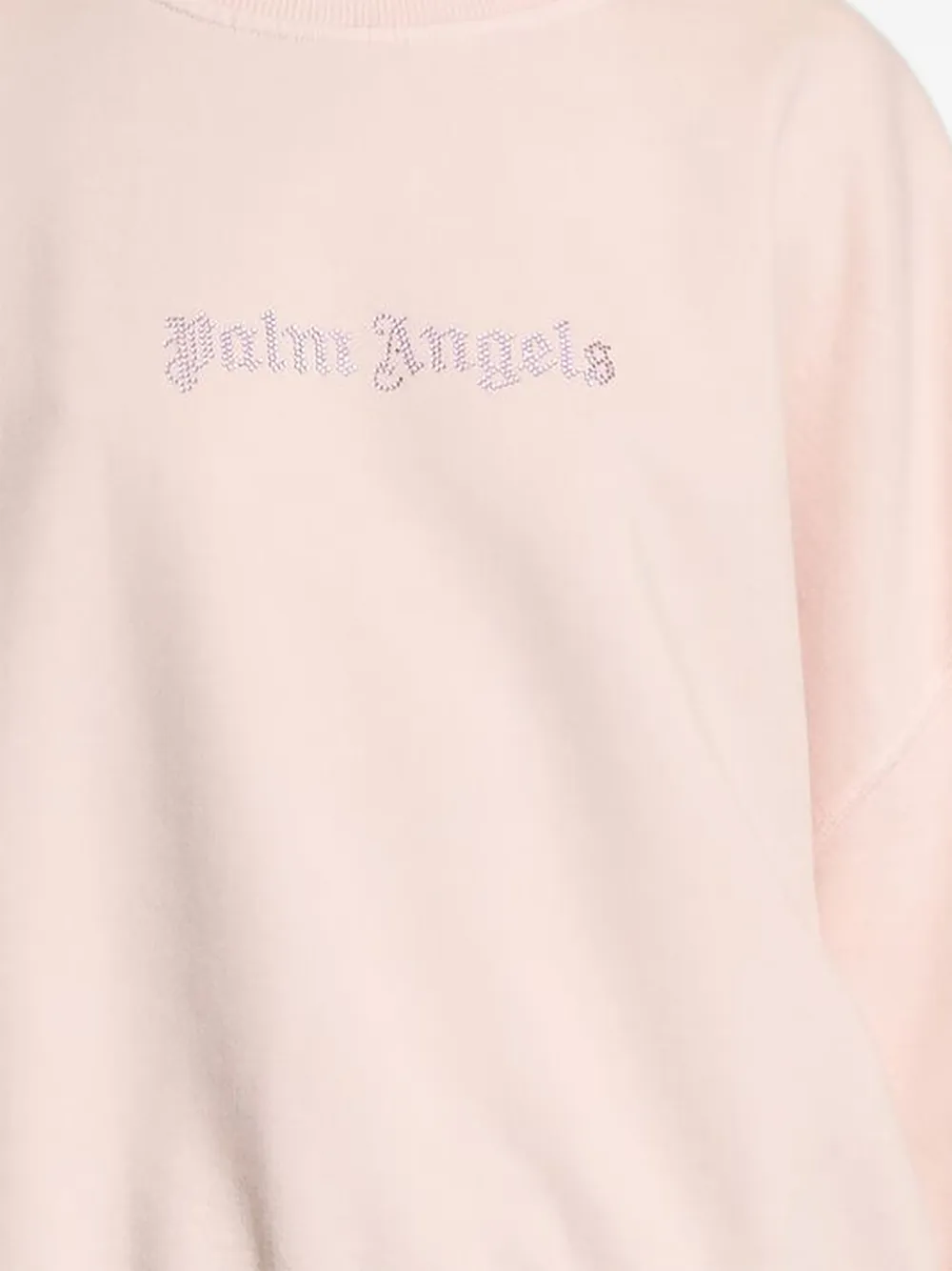 Palm Angels Sweater met logo en ronde hals Roze