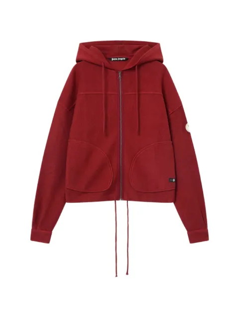 Palm Angels Palm Tree zip loose hoodie