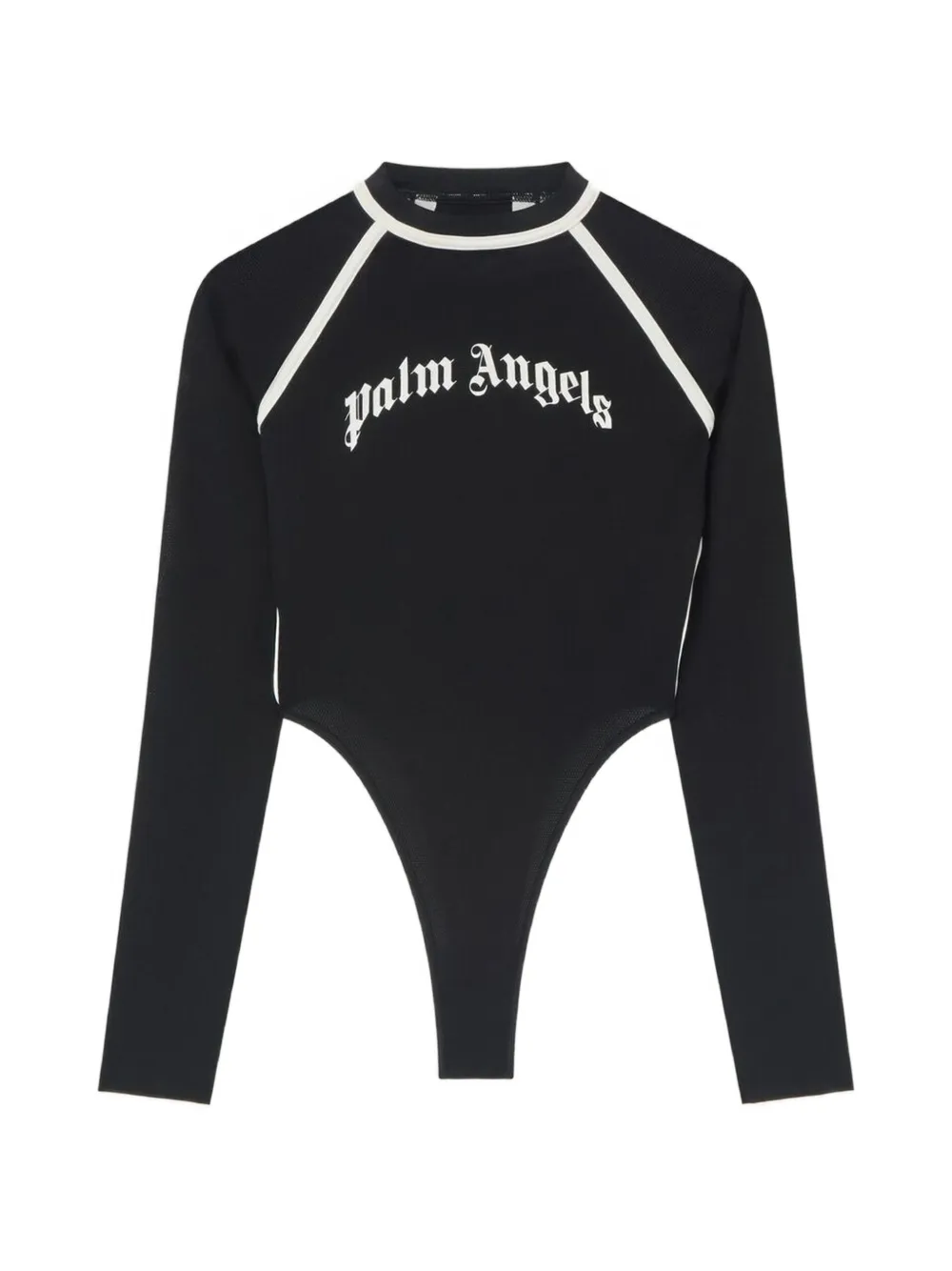 Palm Angels body Curved Logo à manches longues L/S - Noir Palm Angels body Curved Logo à manches longues L/S - Noir