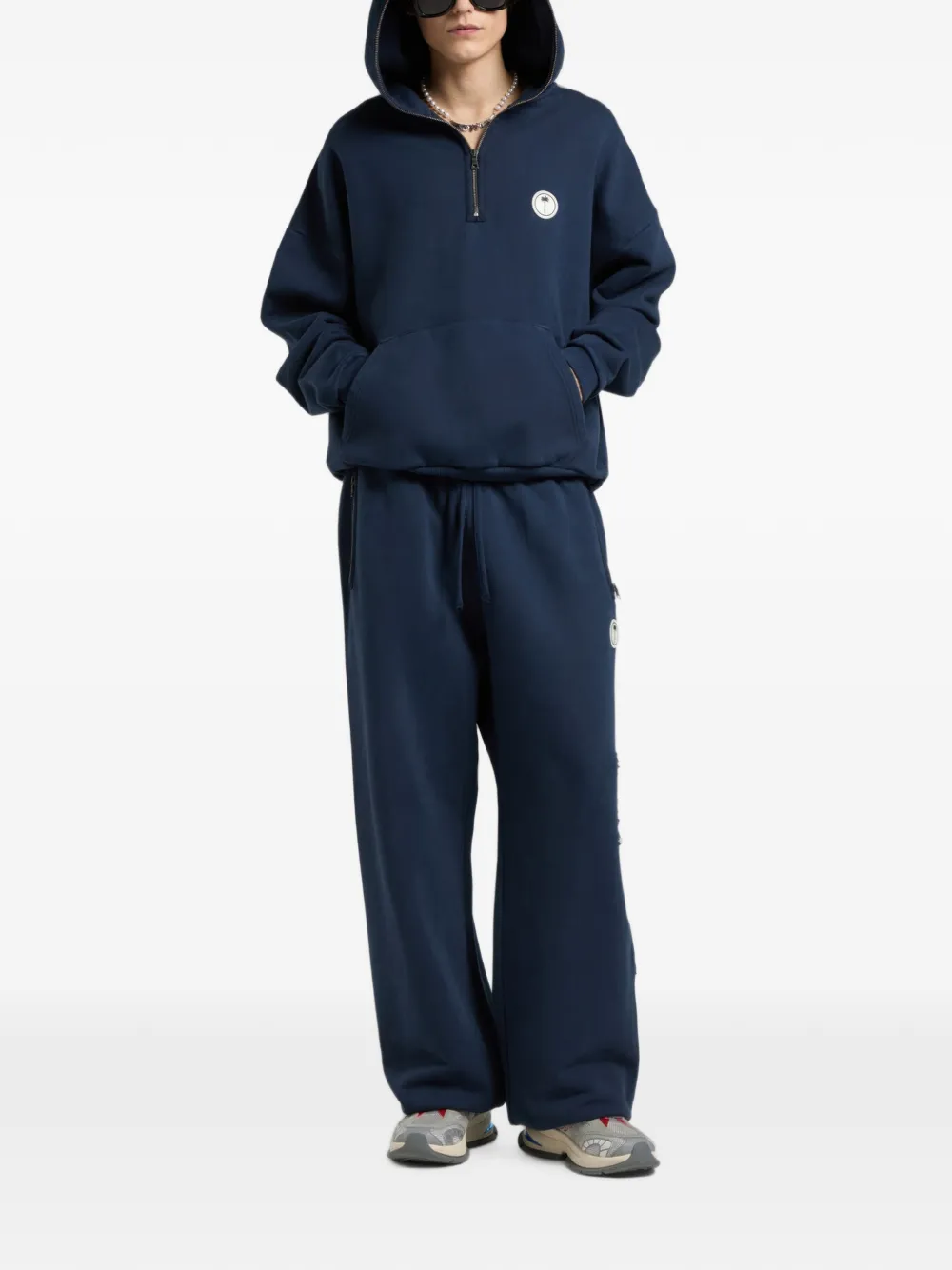 Palm Angels Palm Deco hoodie Blauw