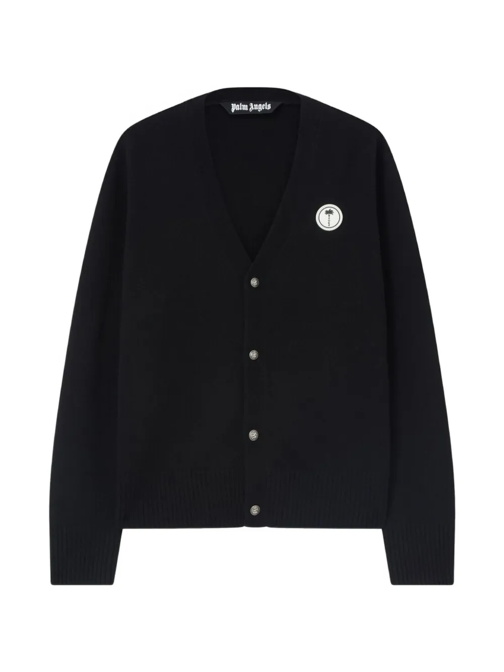 Palm Angels Cardigan con scollo a V - Nero