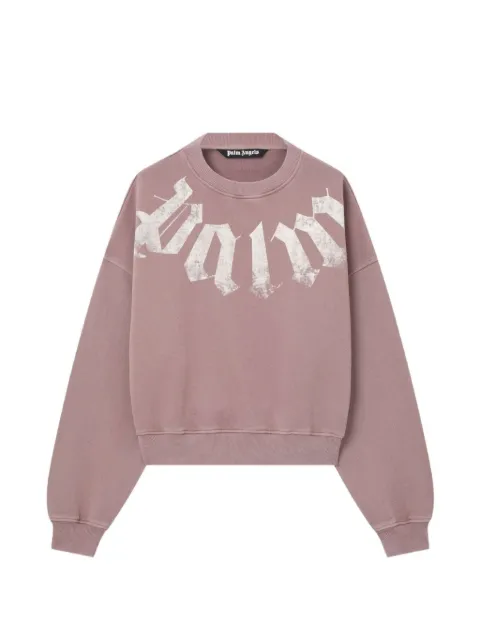 Palm Angels logo-print crew-neck sweatshirt