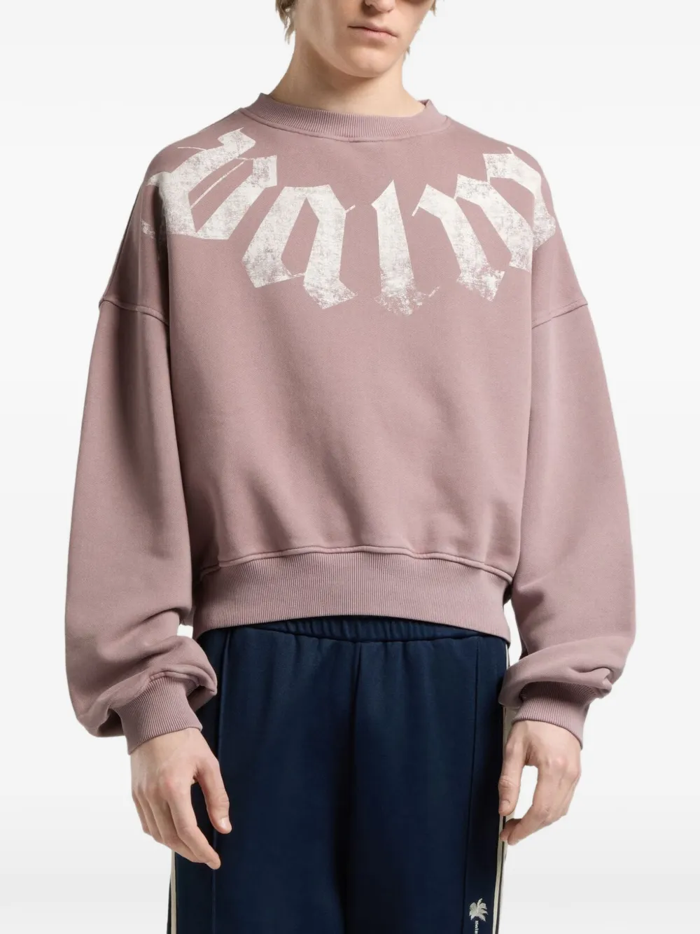 Palm Angels Sweater met logoprint Roze