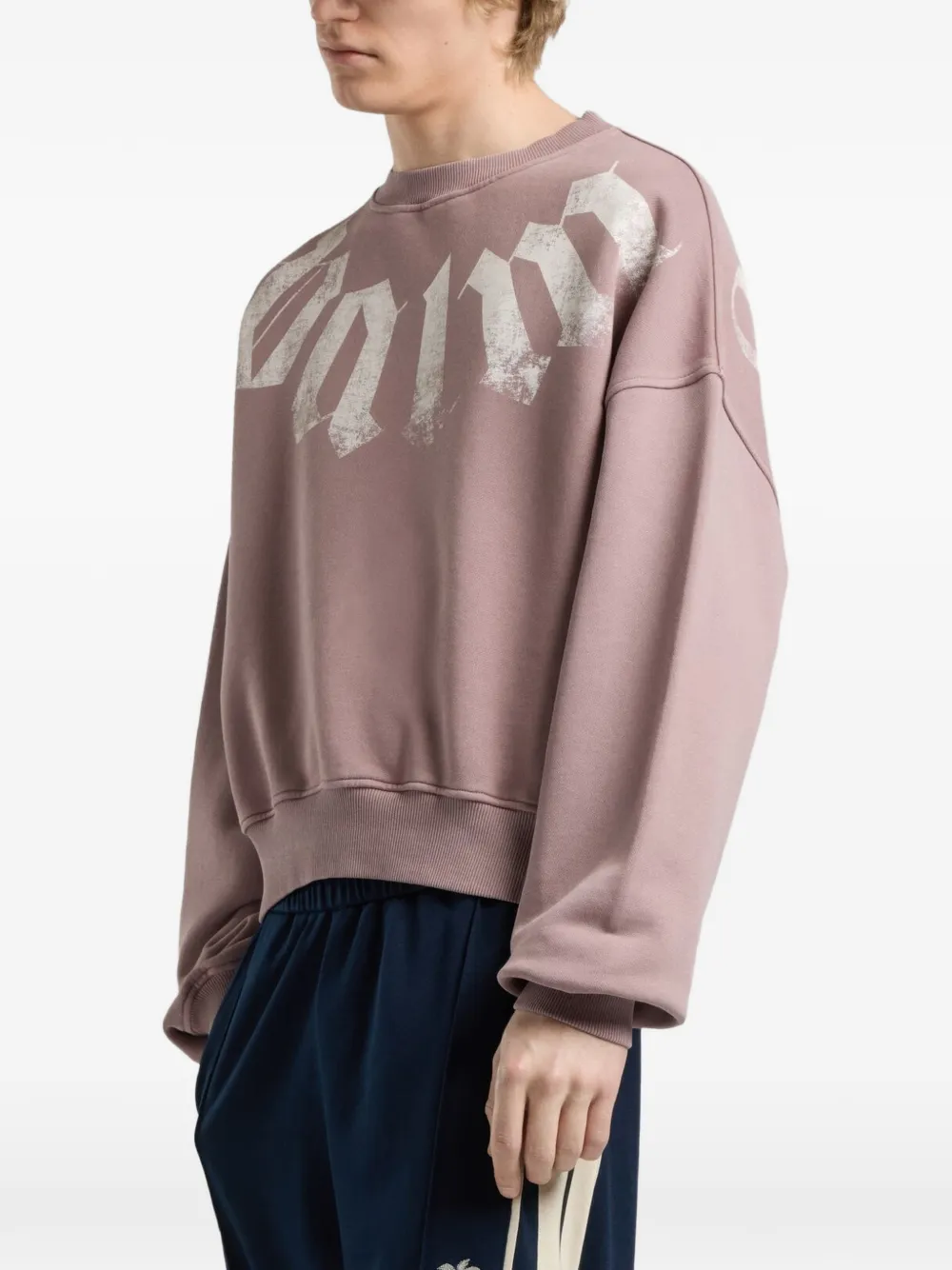Palm Angels Sweater met logoprint Roze