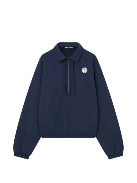 Palm Angels logo-patch polo shirt