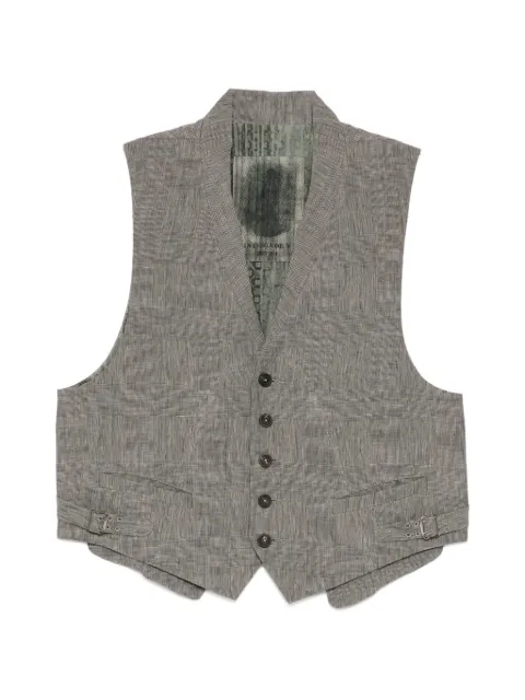 Ziggy Chen checked waistcoat