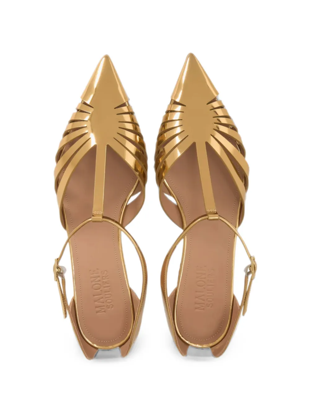Malone Souliers Jennifer caged sandals Beige