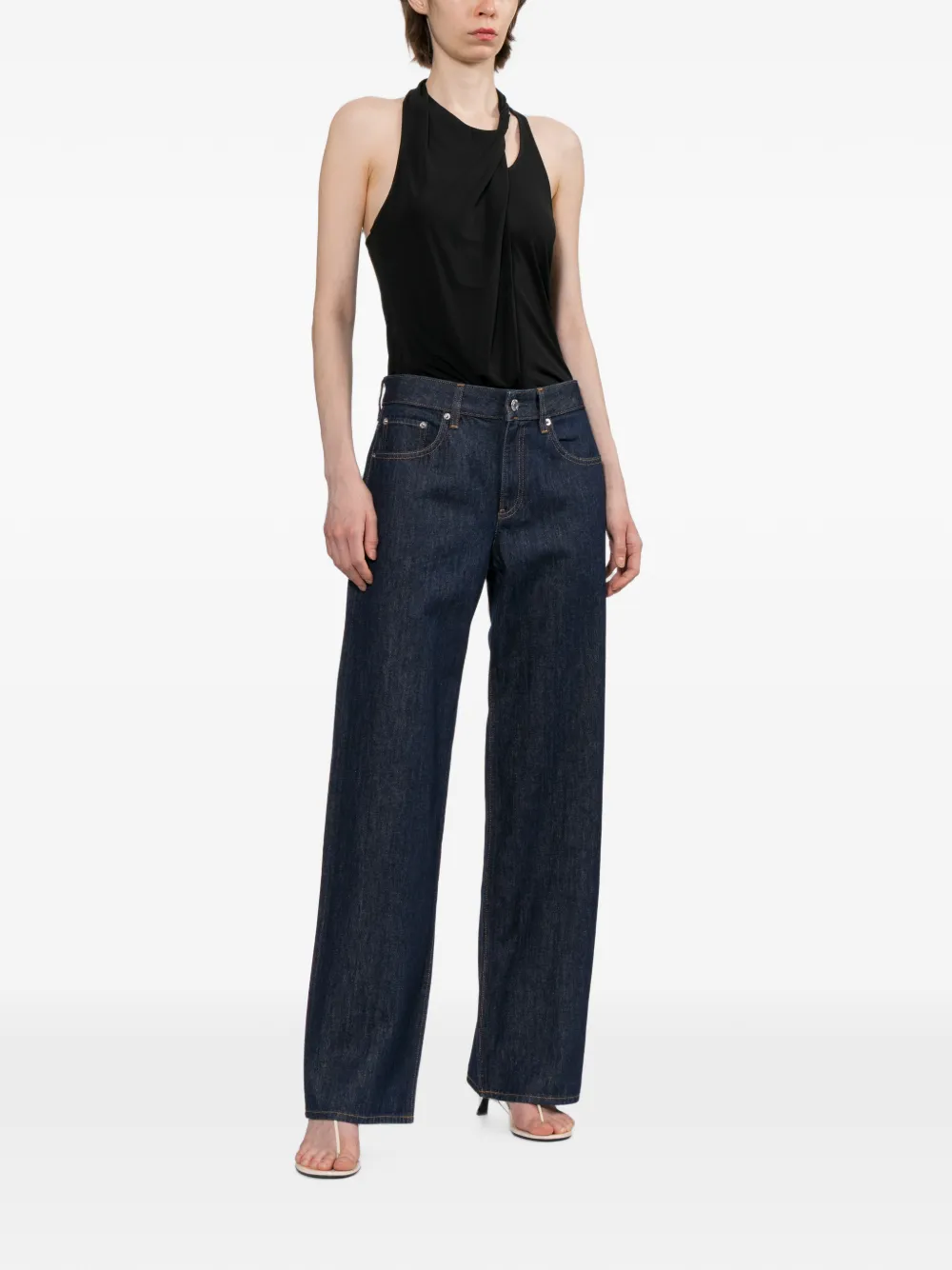 Helmut Lang Top met halternek Zwart