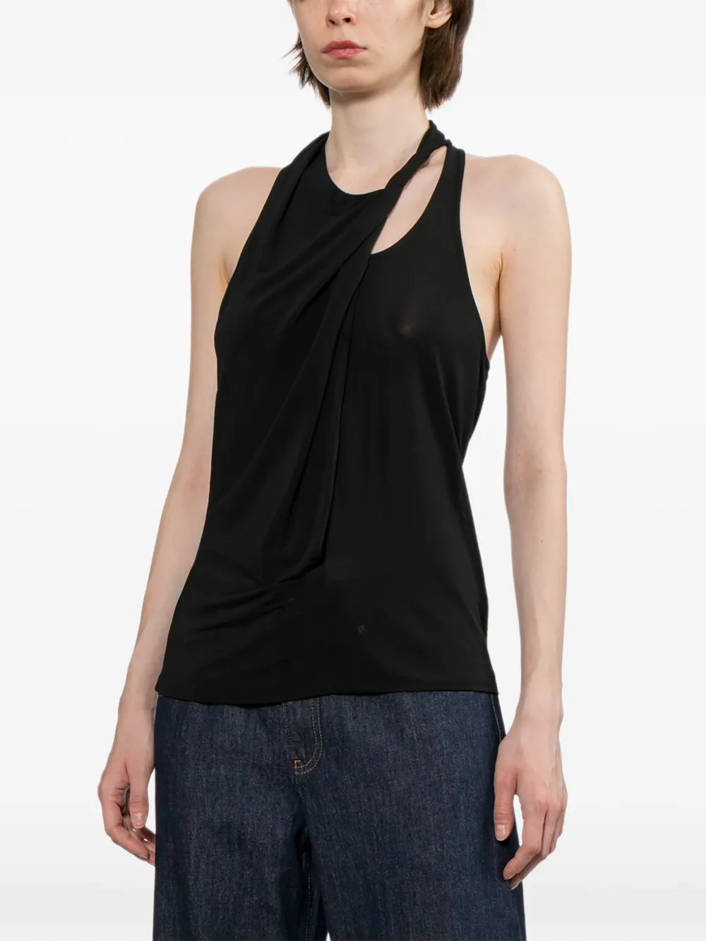 Helmut Lang Top met halternek Zwart