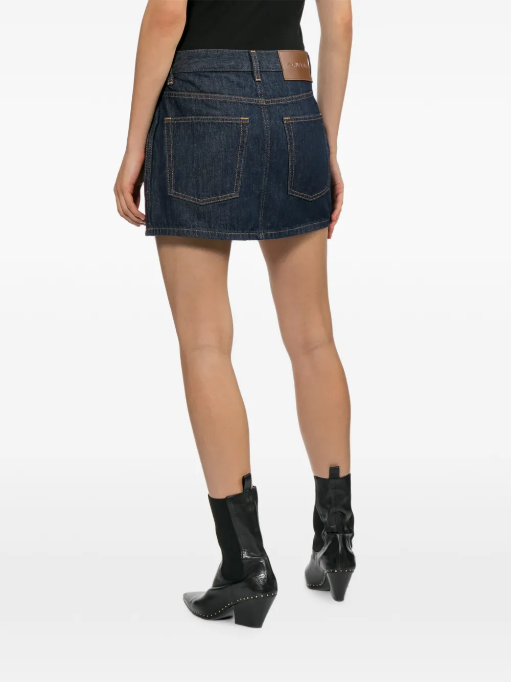 Helmut Lang Mini spijkerrok Blauw