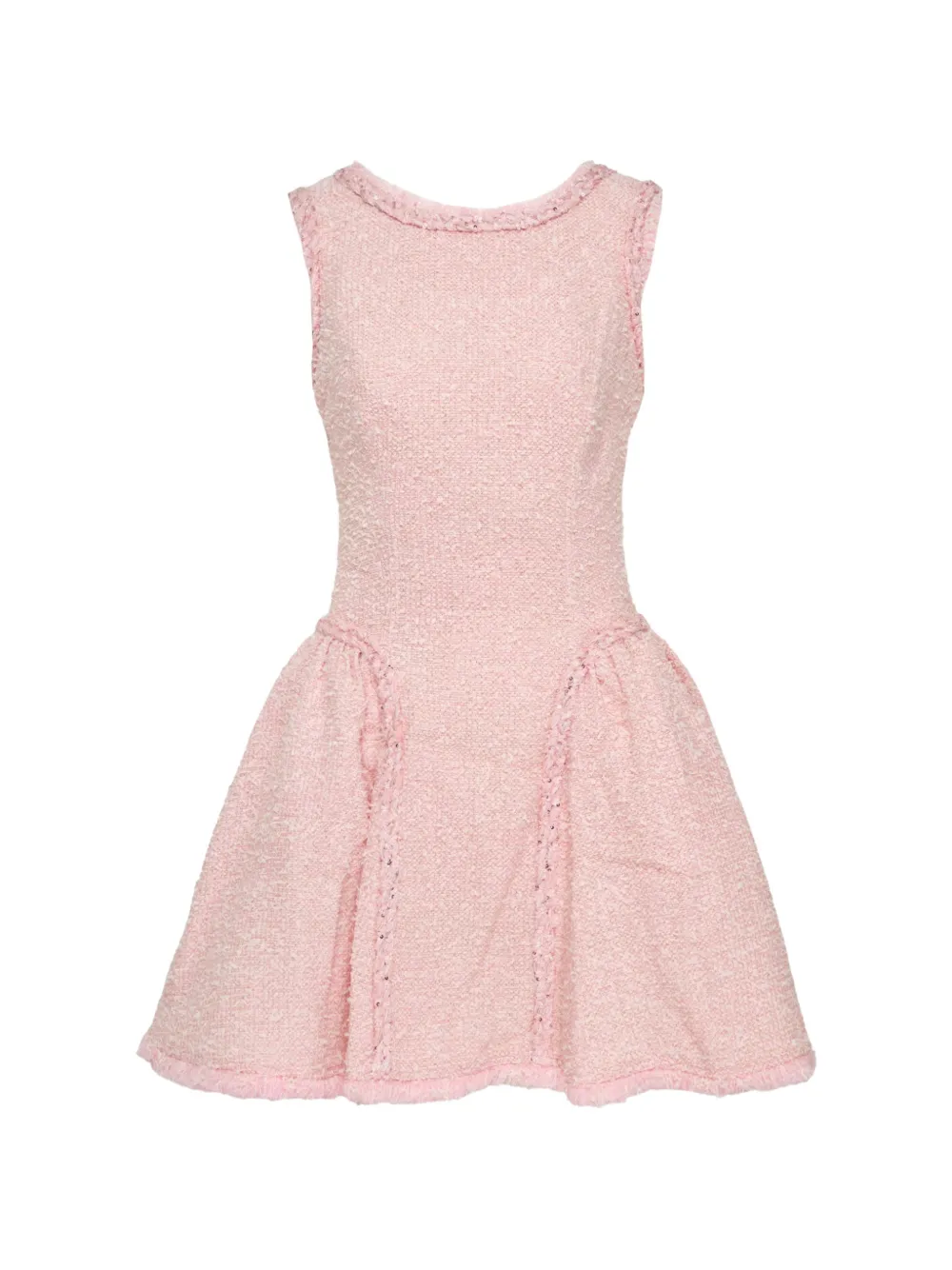 Self-Portrait sequin-embellished bouclé dress - Rosa