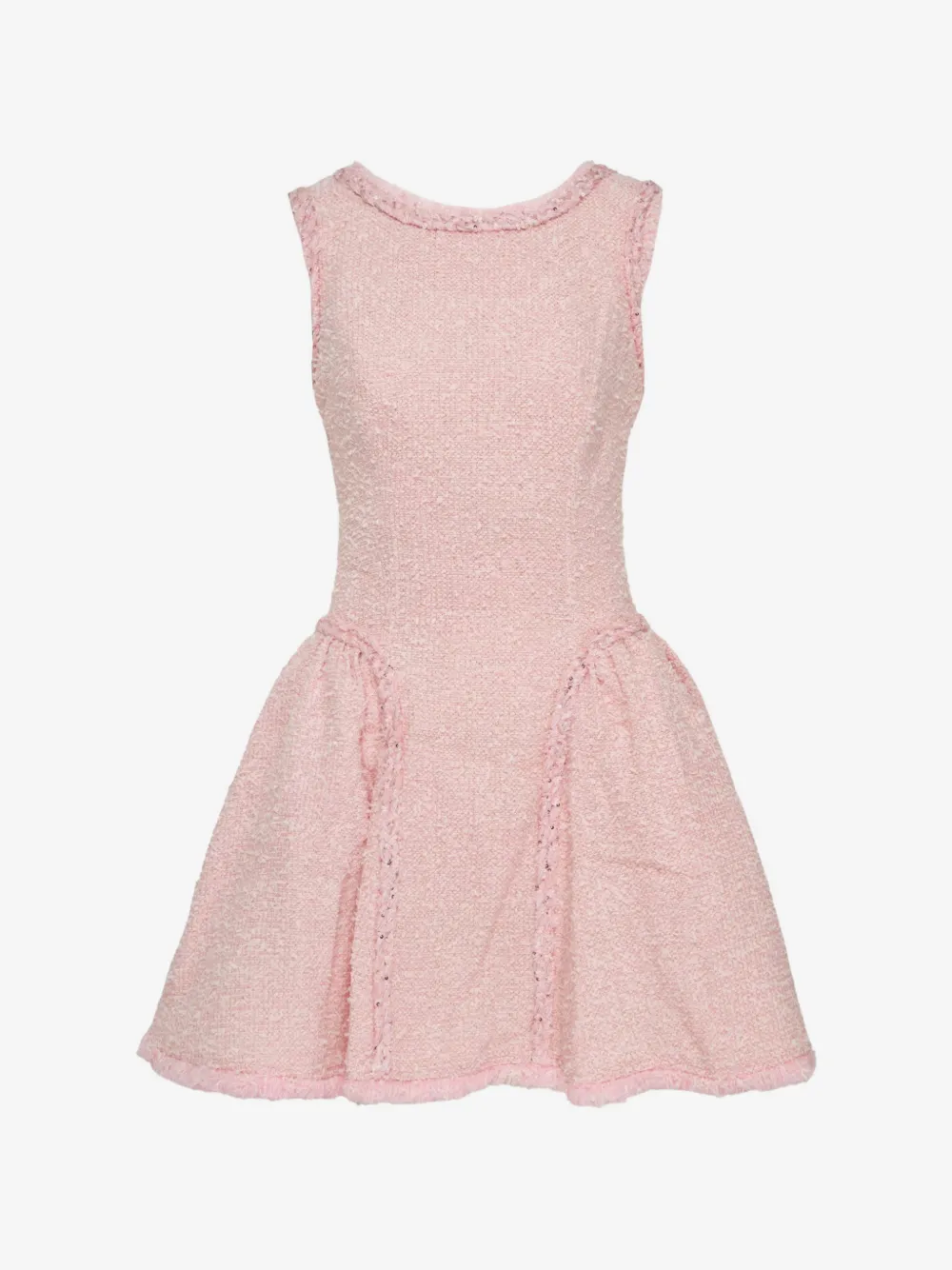 sequin-embellished bouclé dress