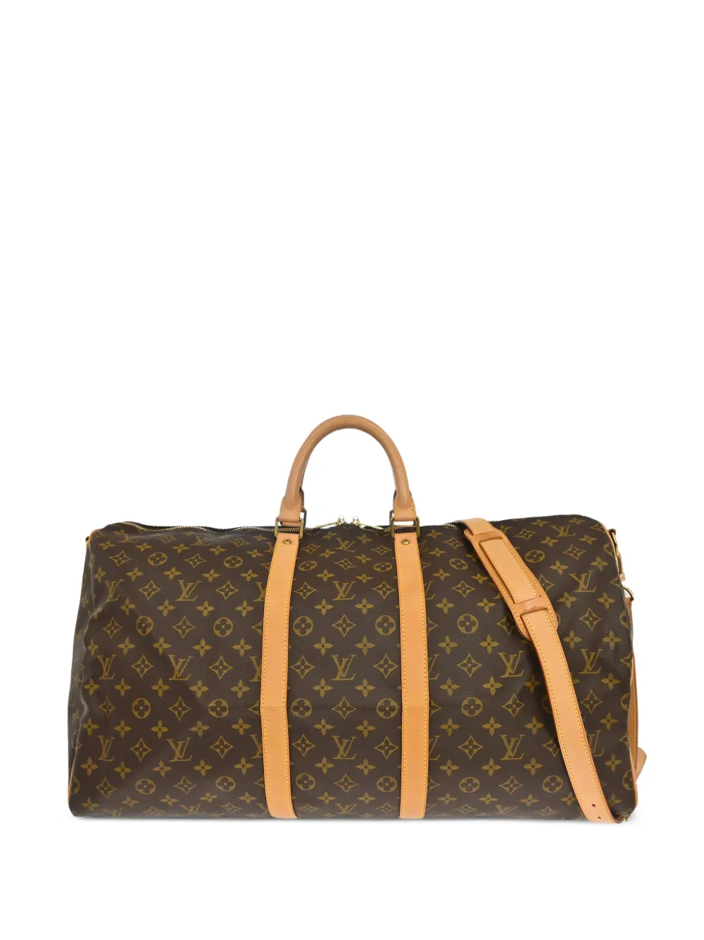 Louis Vuitton Pre-Owned 2001 Keepall Bandoulière 55 Monogram holdall bag - Marrone