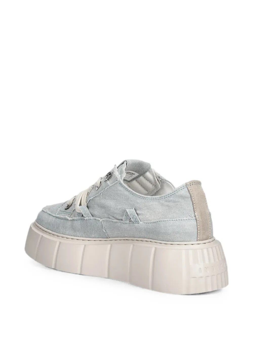 Inuikii frayed chunky-sole sneakers Blauw