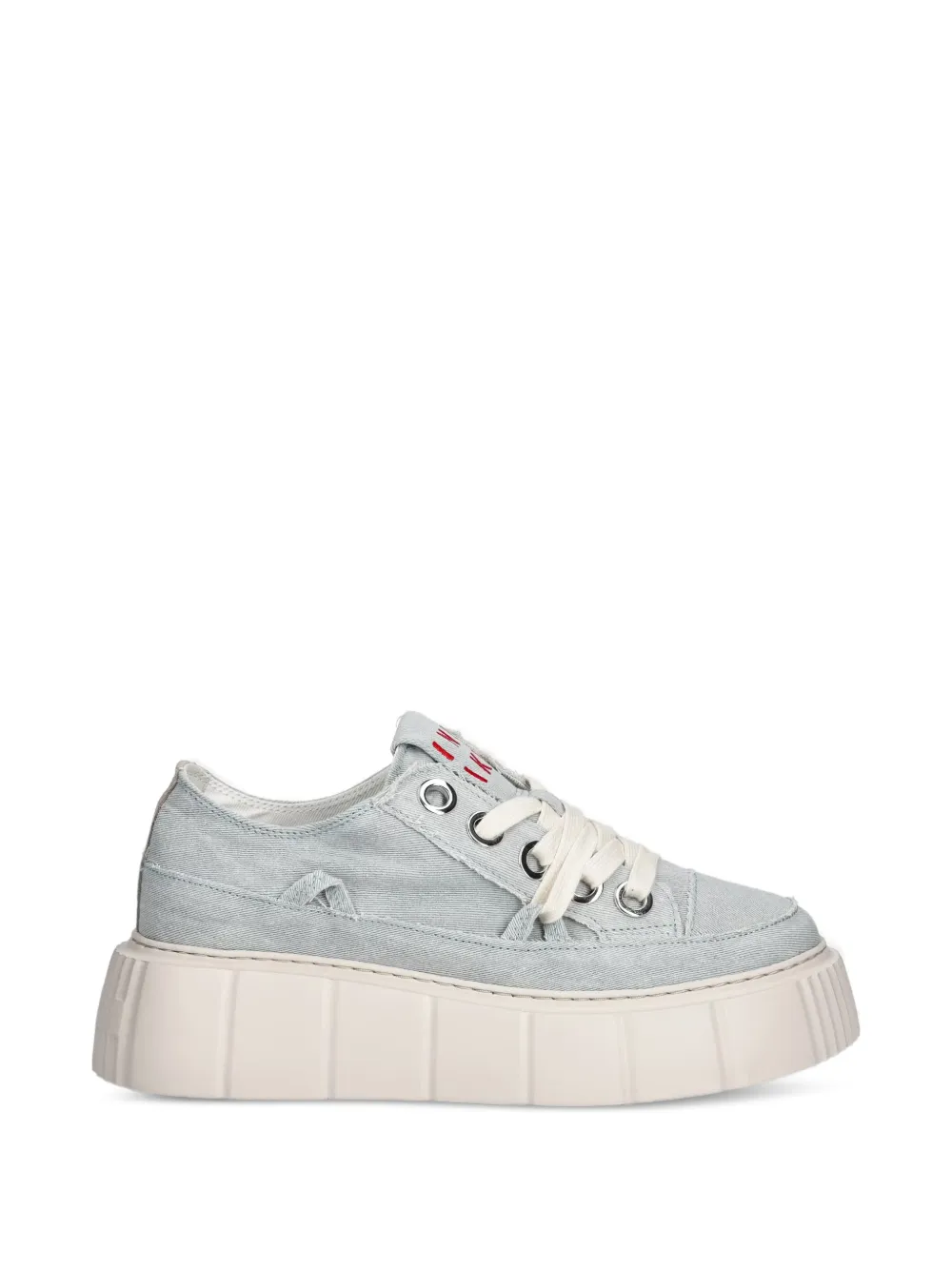 Inuikii frayed chunky-sole sneakers - Blau