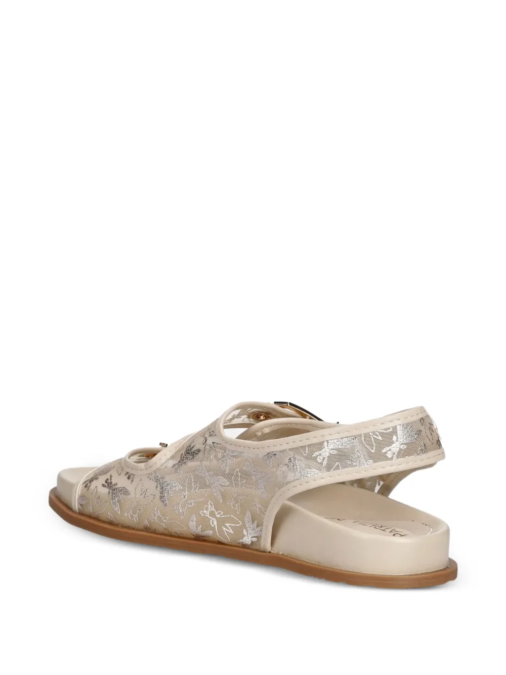 Patrizia Pepe girl Fly buckle-fastening sandals Beige