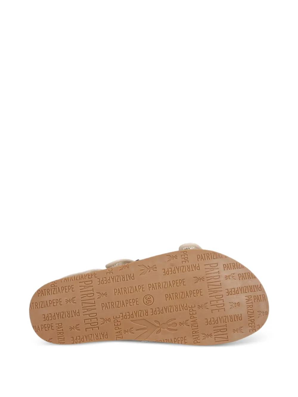 Patrizia Pepe girl Fly buckle-fastening sandals Beige