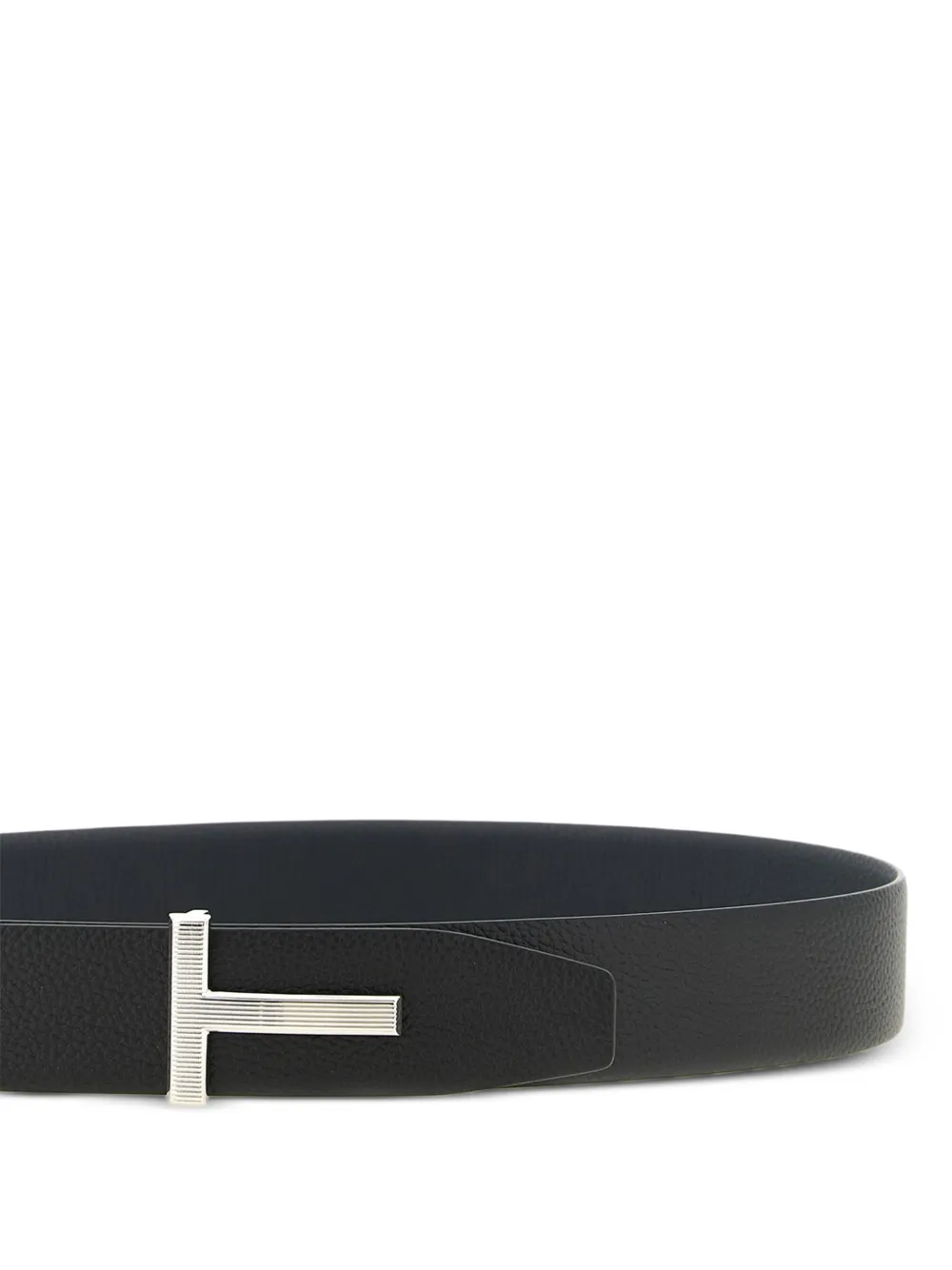 TOM FORD Omkeerbare riem met T-logo Zwart