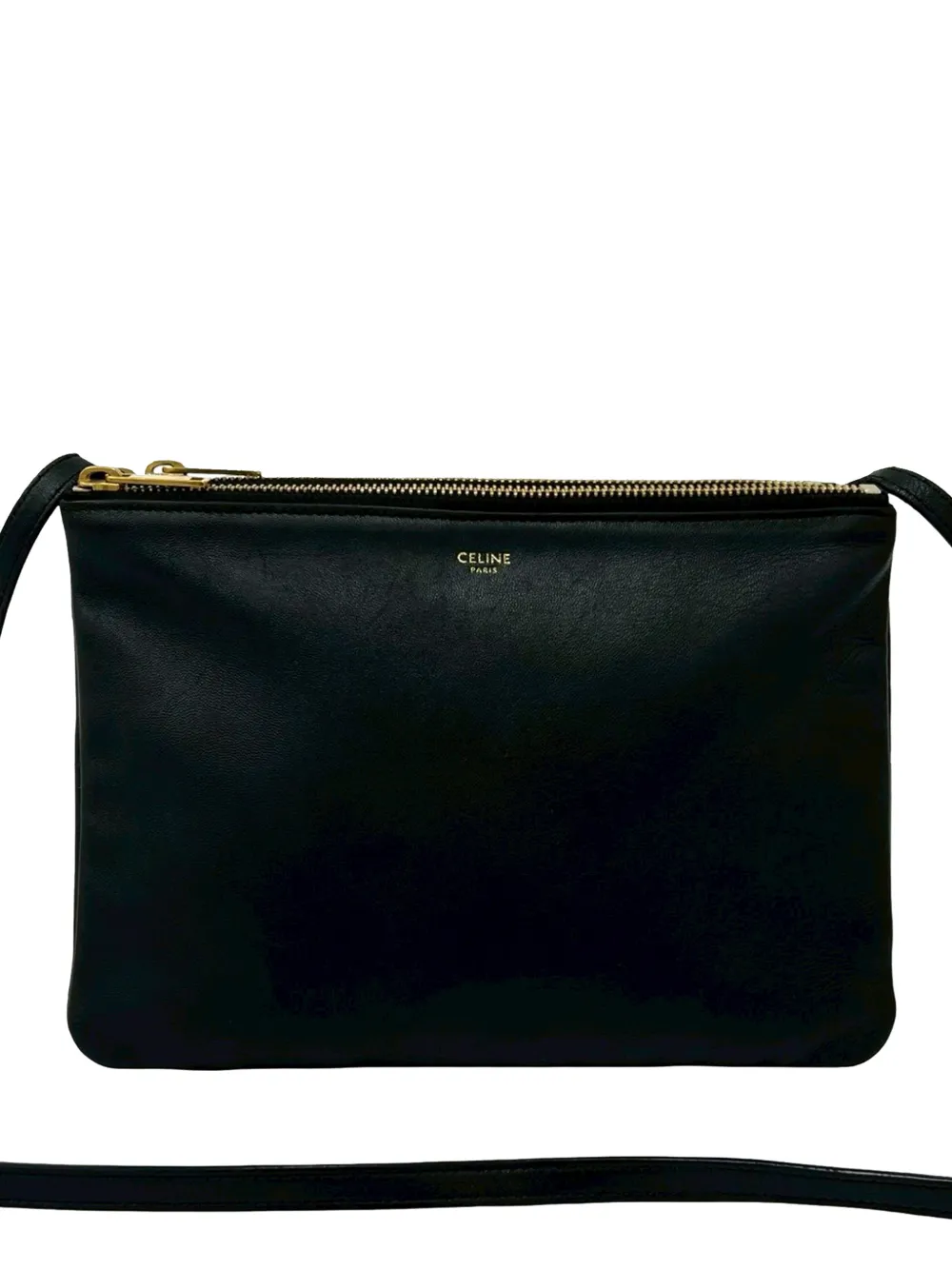 Celine Pre-Owned Borsa a tracolla Trio grande in pelle di agnello 2011-2018 - Nero