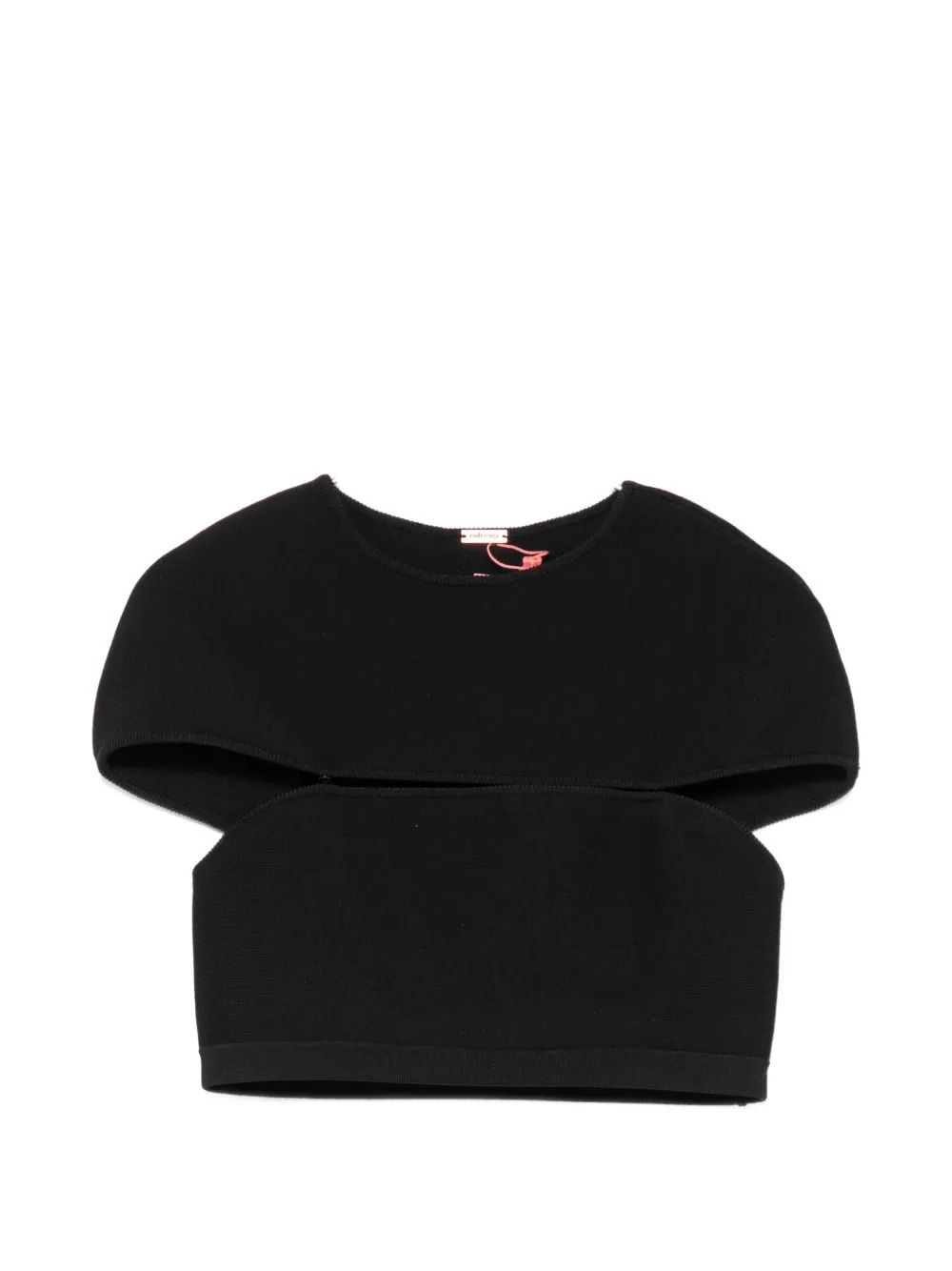 Cult Gaia Brett cut-out cropped top - Nero