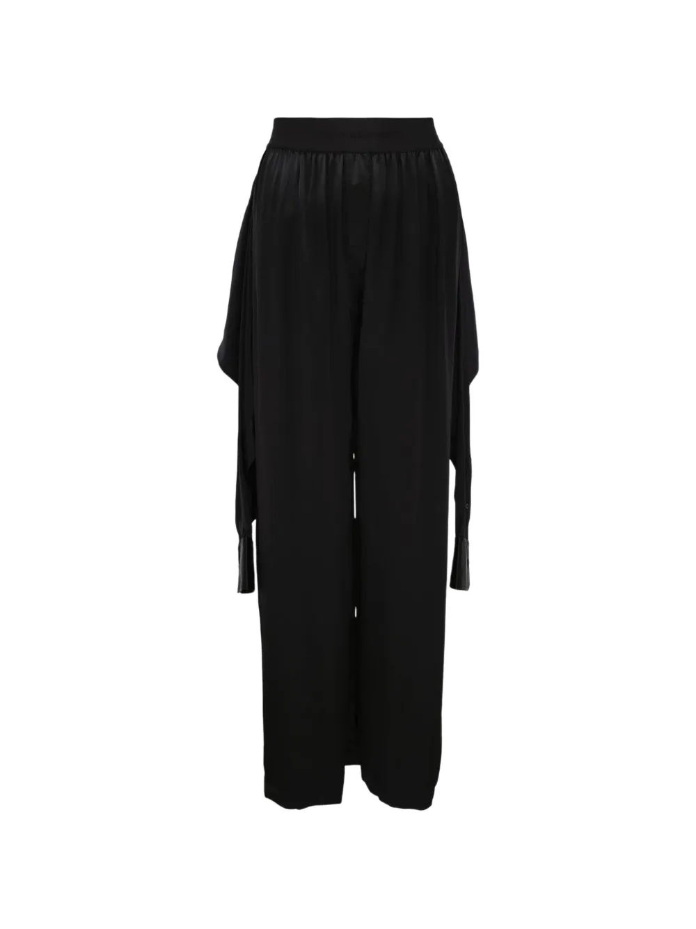 Alexander Wang silk charmeuse boxer trousers - Black