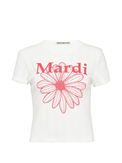 Mardi Mercredi playera con estampado floral