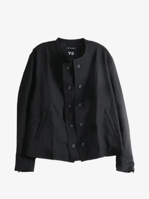Y-3 veste sans col à boutonnière croisée