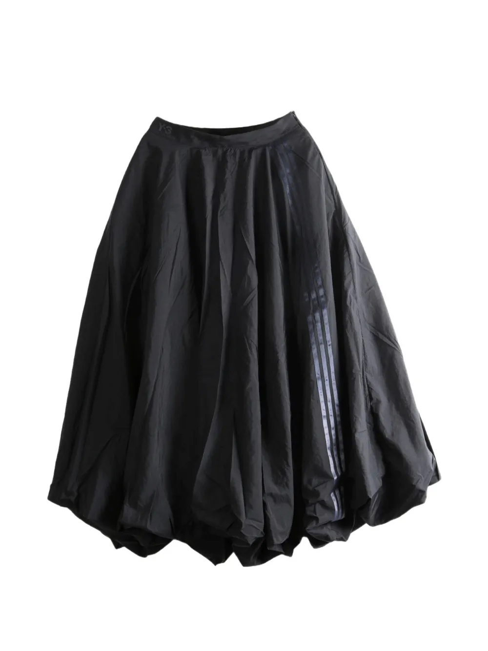 Y-3 stripe-detail balloon maxi skirt - Nero