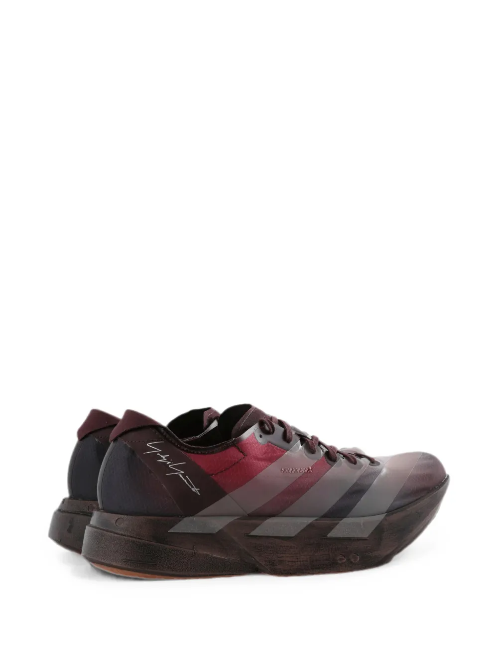 Y-3 Adios Pro 4 logo-print panelled sneakers Rood