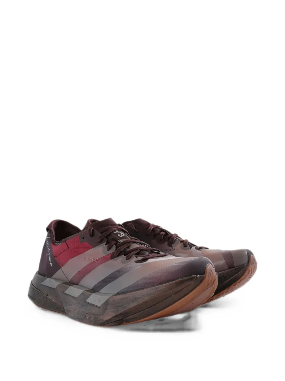 Y-3 Adios Pro 4 logo-print panelled sneakers Rood