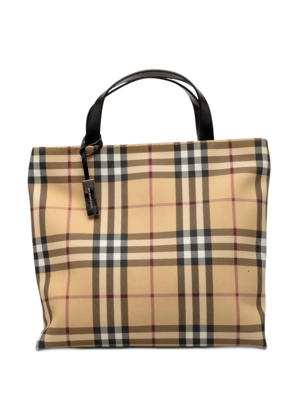 Burberry Pre-Owned Borsa tote con motivo House Check in tela cerata 2000-2017 - Toni neutri