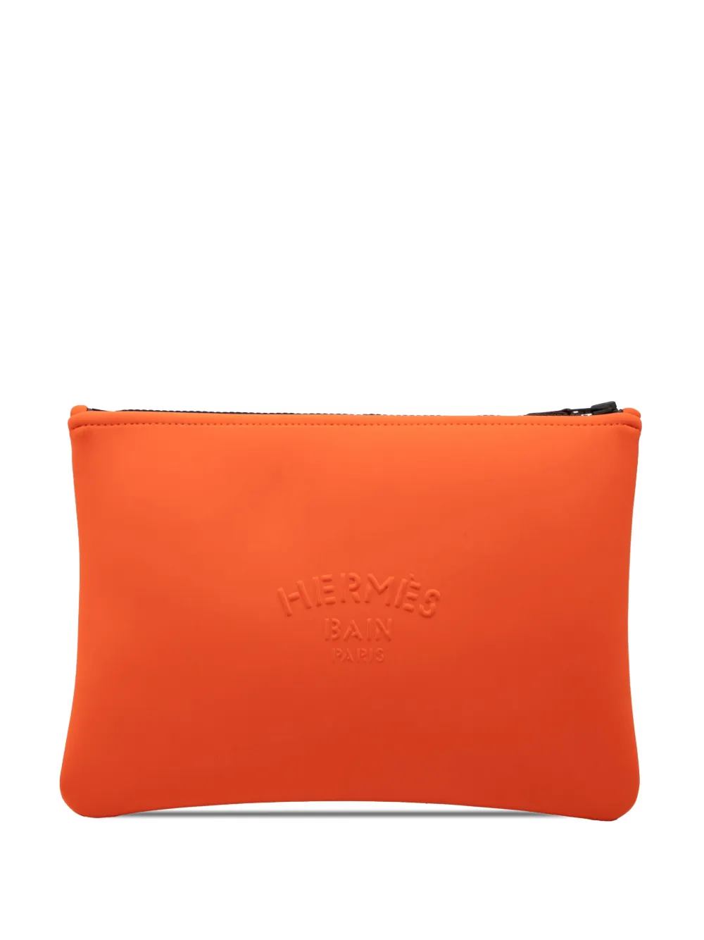 Hermès Pre-Owned Clutch Neobain Case media in neoprene 2010-2026 - Arancione