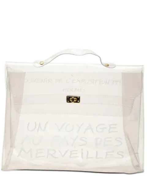 Hermès Pre-Owned bolso de mano Souvenir De L Exposition Kelly de vinilo 20th Century