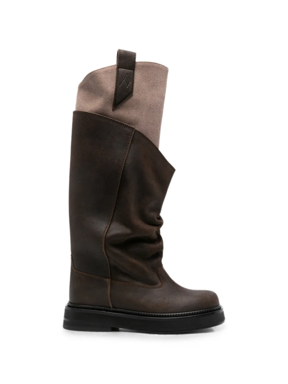 The Attico New Robin Passeggiata slouchy-design combat boots Bruin