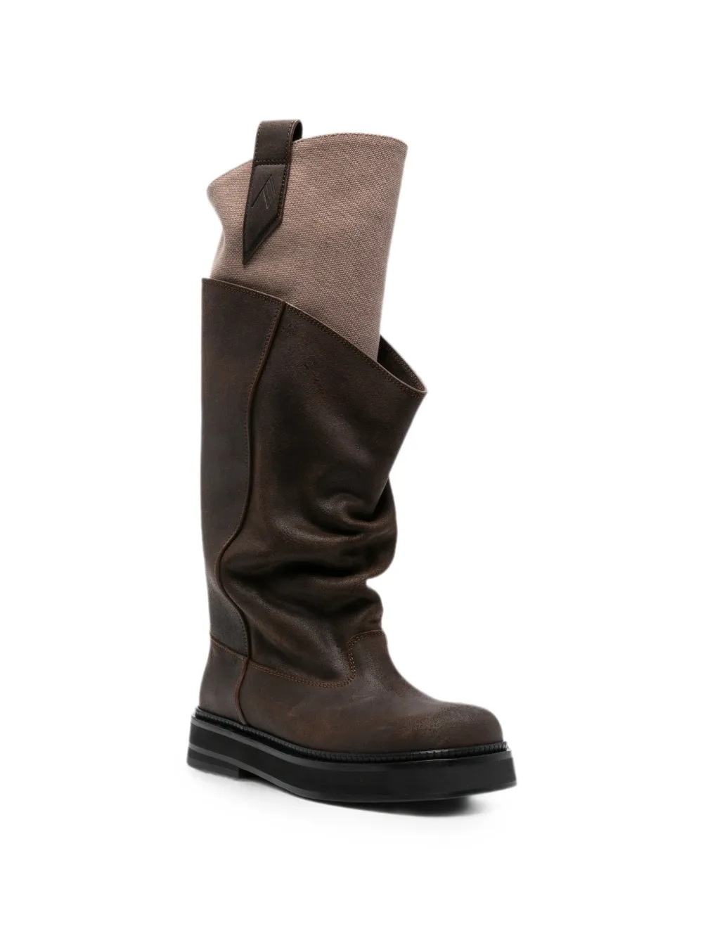 The Attico New Robin Passeggiata slouchy-design combat boots Bruin