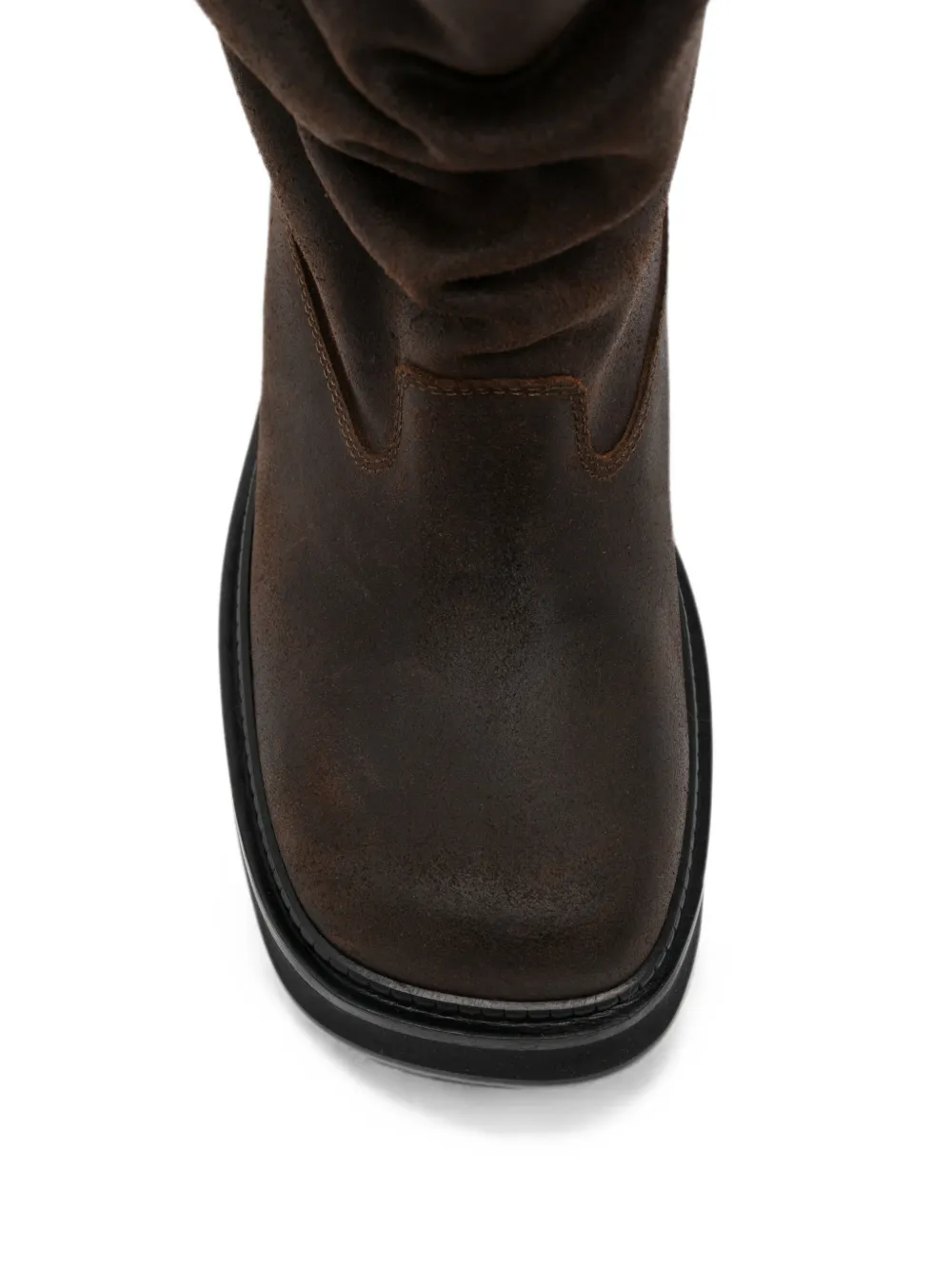 The Attico New Robin Passeggiata slouchy-design combat boots Bruin