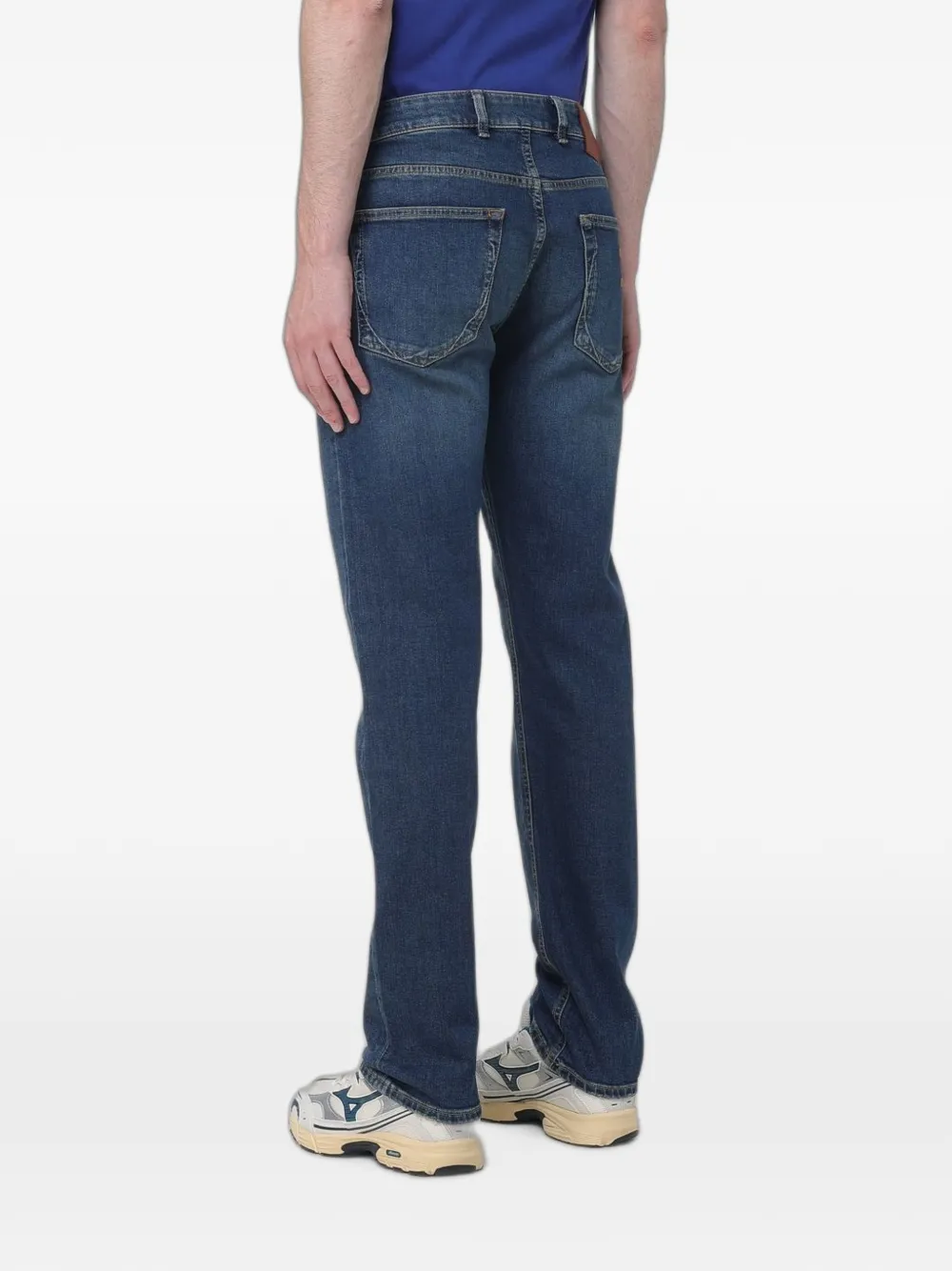 Blauer Boston jeans met whisker-effect Blauw