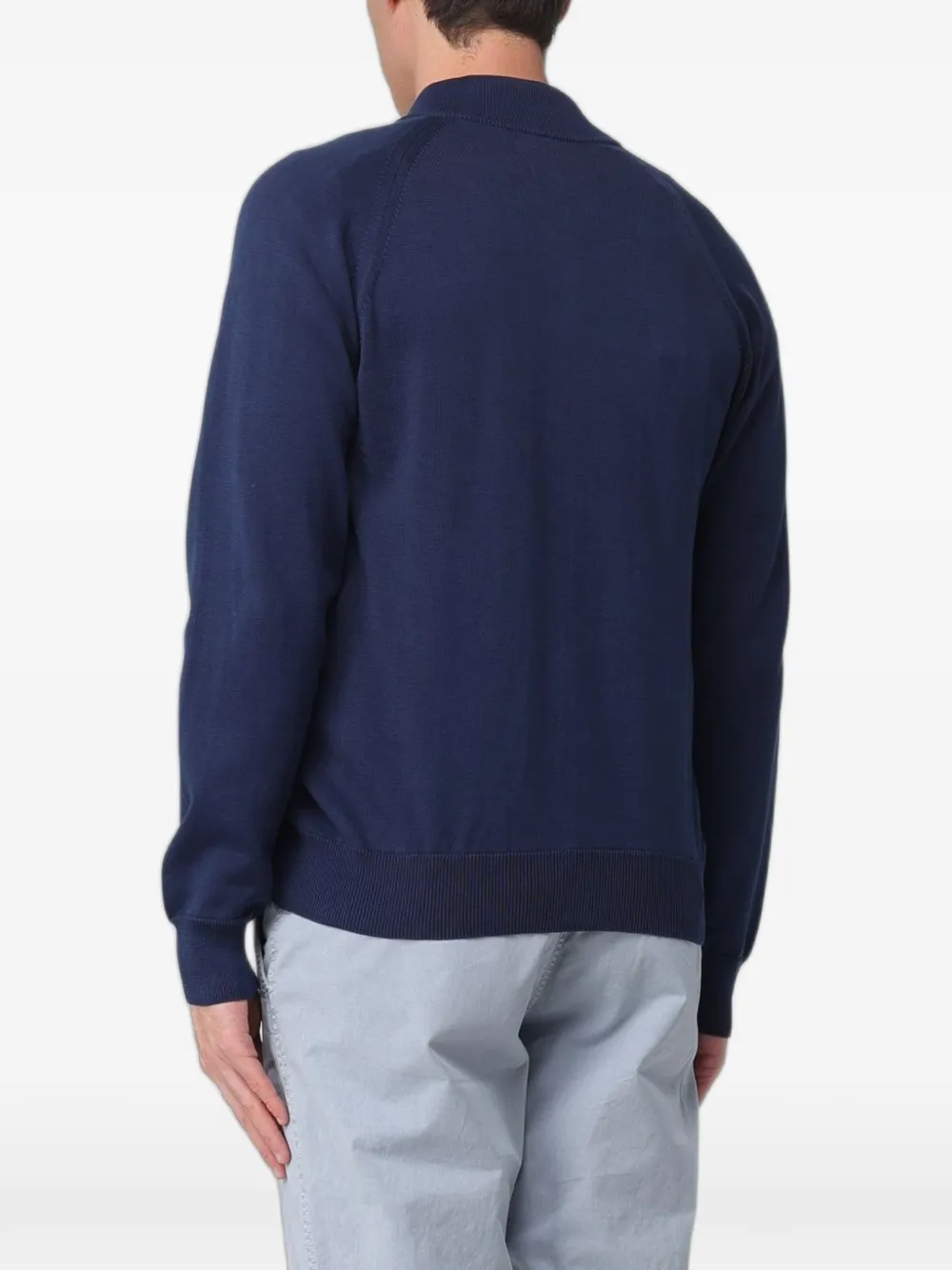 Blauer Vest met rits Blauw